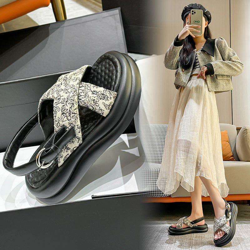 Women's Platform Summer Outdoor Roman Versatile Leisure Sandals