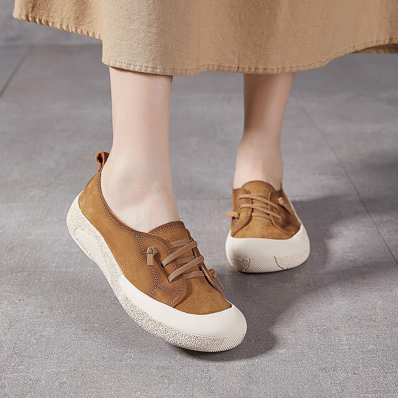 Women's Closed Toe Flat Retro Sports Casual Shoes