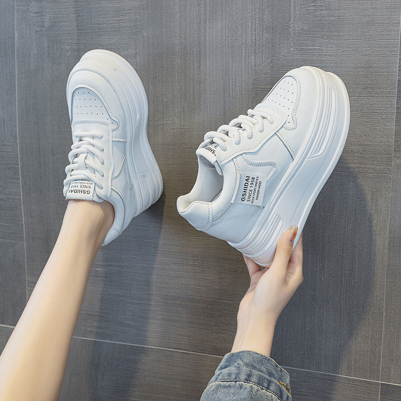 Women's Increasing Insole Black White Panda Spring Casual Shoes