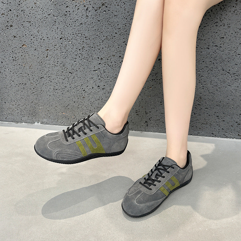 Women's German Training Breathable Round Toe Flat Casual Shoes