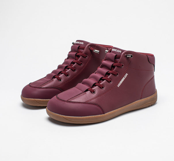 Wide Toe Synthetic Vamp Short Slip-on Boots