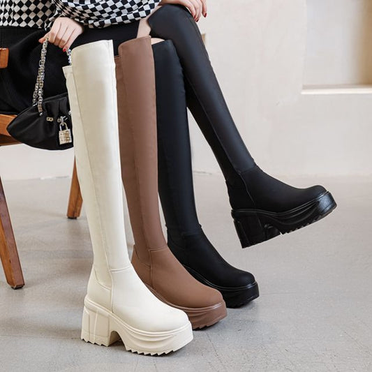 Women's Increasing Stretch Thin High Tube Over Boots