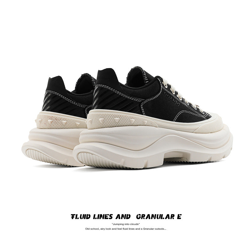 Thick-soled Autumn Small Heightened Platform Light Canvas Shoes