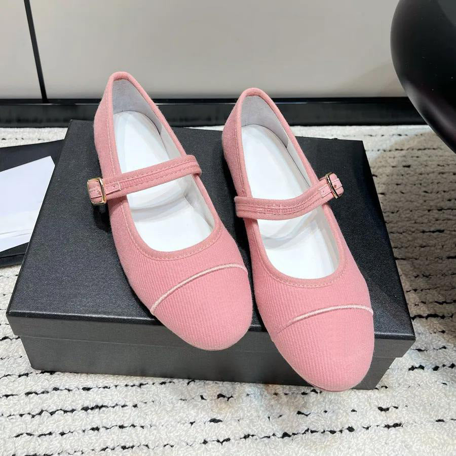 Style Genuine Strap Ballet Female Vintage Low-cut Mary Women's Casual Shoes