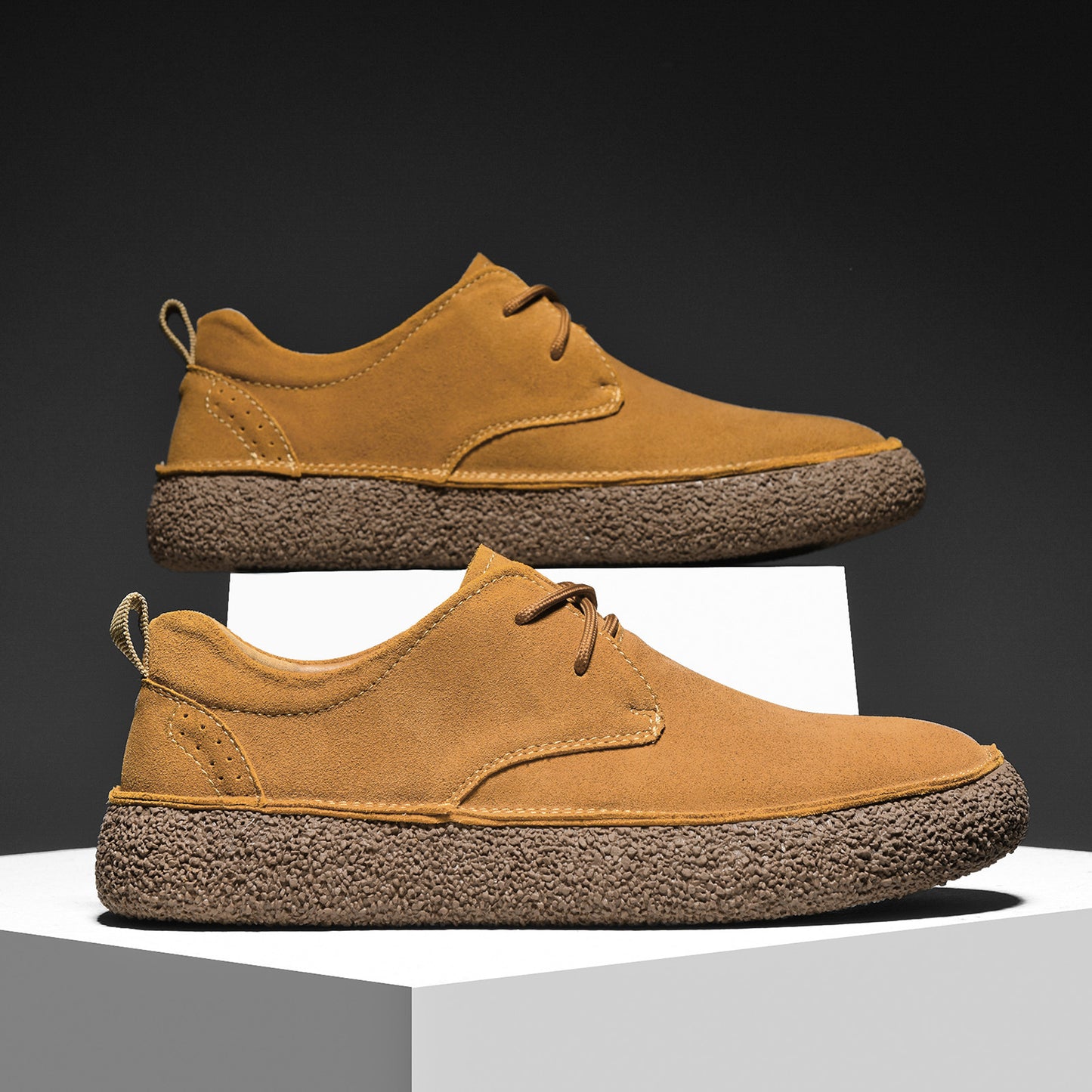 Men's Matte Mercerized Suede Martin Retro Thick Bottom Boots