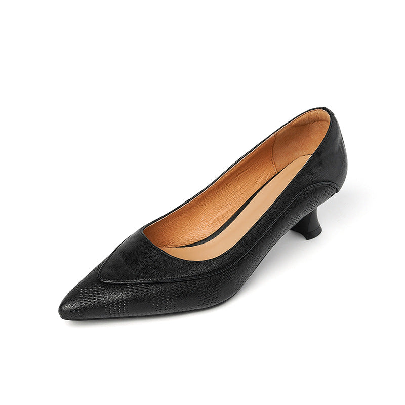French Low-cut Stiletto Commuter Slip-on Wedding Women's Fashion Shoes