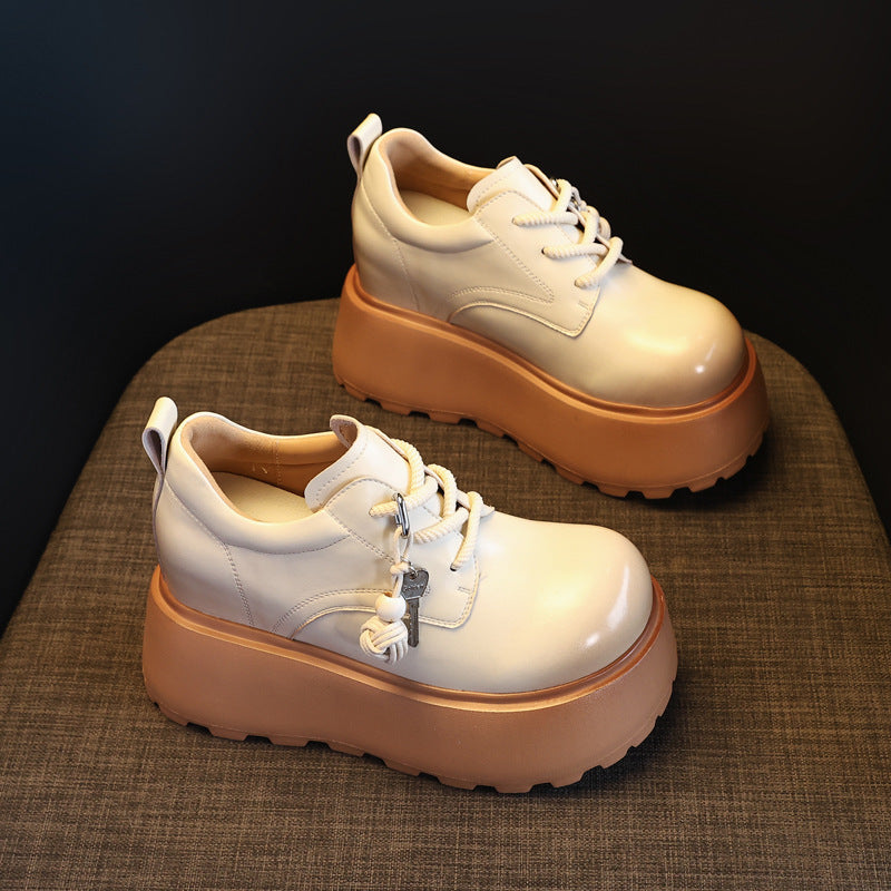 Women's Bottom Height Increasing Insole Western Style Loafers