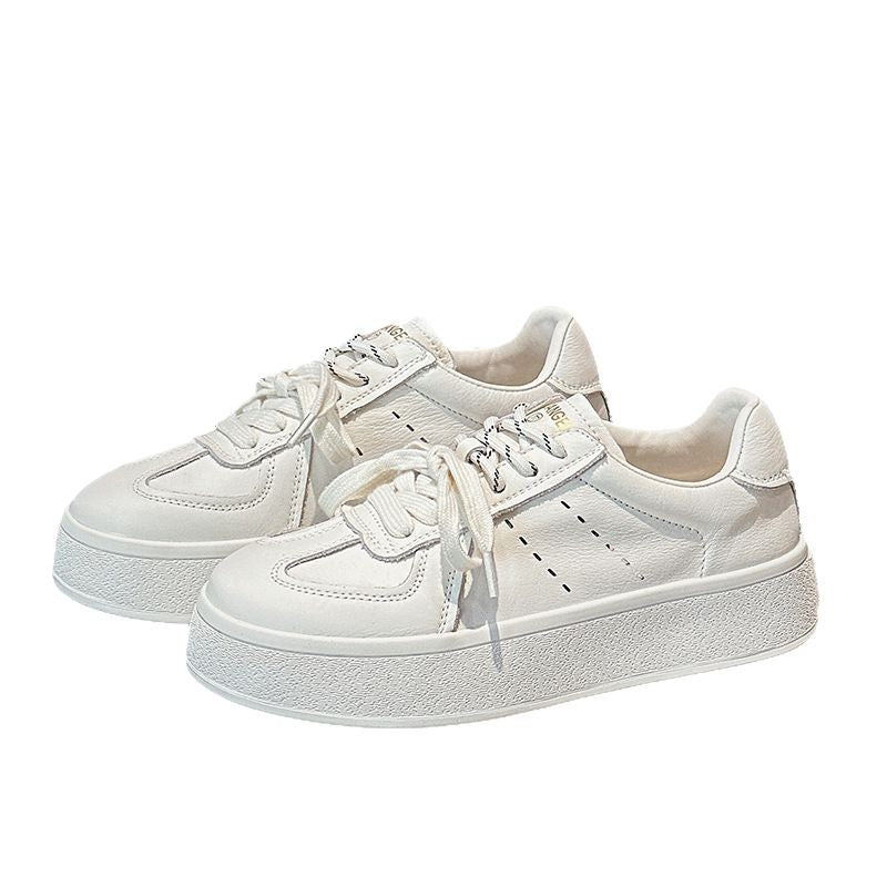 Women's Spring White Platform Small Single-layer Live Women's Casual Shoes