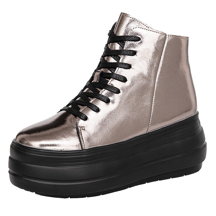 Women's Spring Small Height Increasing First Layer Women's Shoes