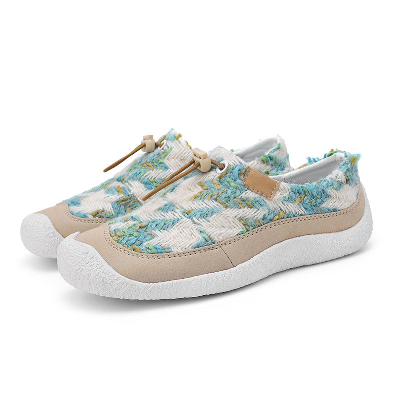 Women's Small Sheep Hooves Flat Warm Brush Outdoor Men's Shoes
