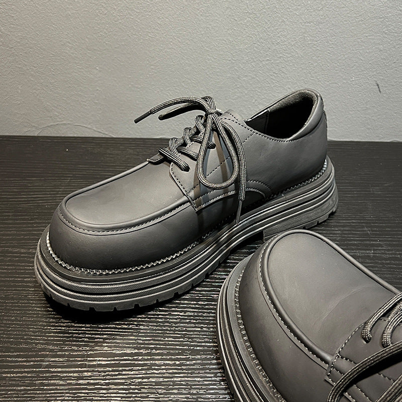 Men's White British Style Tooling Pumps Loafers