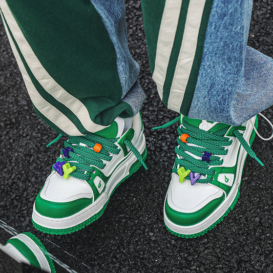 Men's Spring Little Chubby Niche Bread Thick Bottom Sneakers