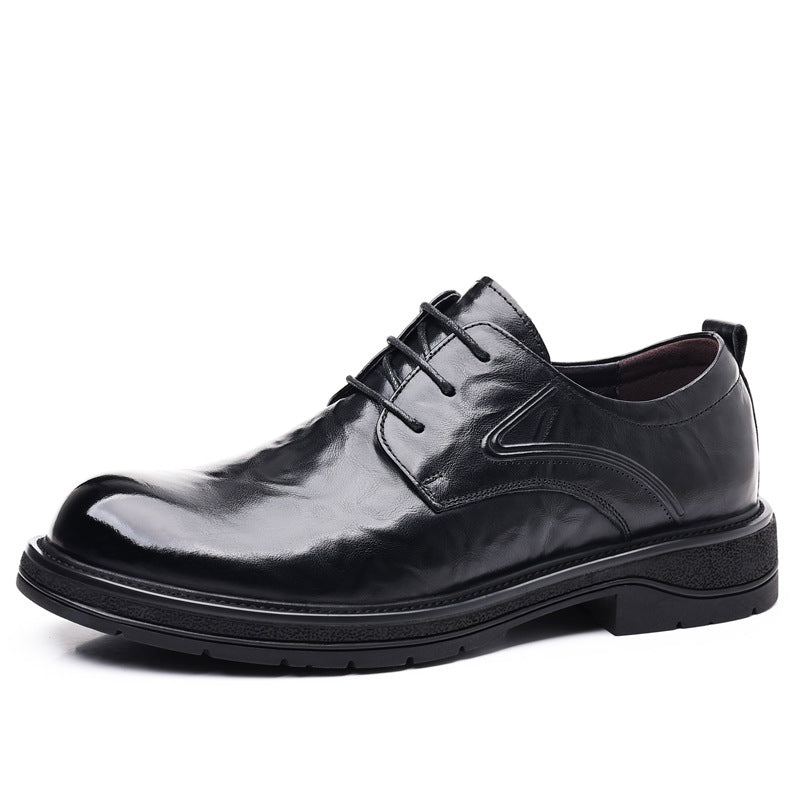 Men's Toe Fashion Genuine Business Formal Wear Leather Shoes