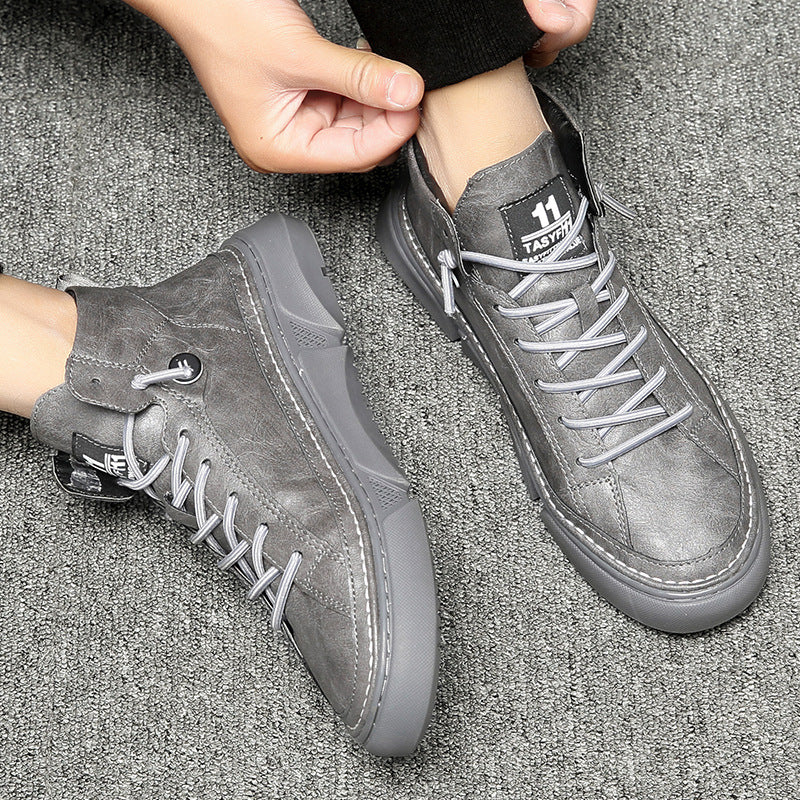 Men's Oversized Autumn Thin Black Sports Large Sneakers