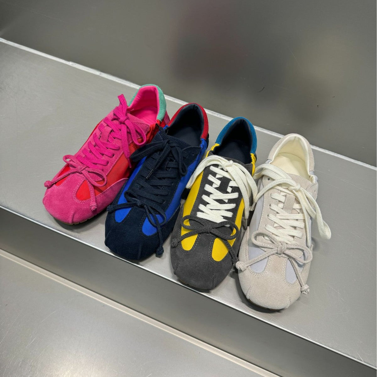 Women's Genuine Retro Color Matching Lightweight Ballet German Sneakers