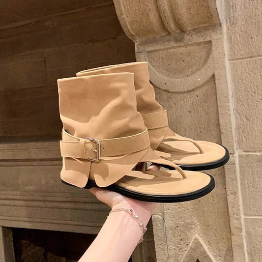 Mom Fashionable Hot Round Toe Buckle Outer Sandals