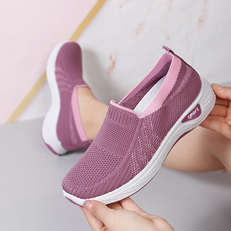 Women's Old Cloth For Slip-on Mother Mesh Casual Shoes