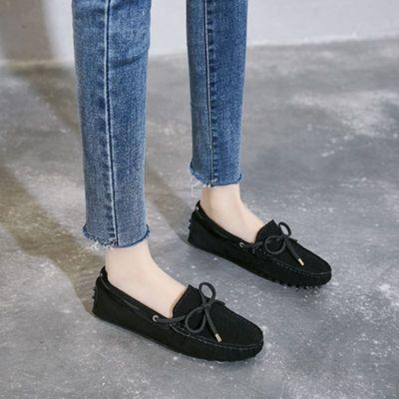 Women's Doug Single Autumn Summer Korean Fashion Shallow Mouth Loafers