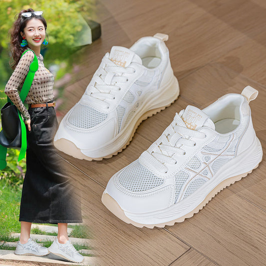 Women's Mesh Breathable White Summer Large Size Platform Women's Shoes