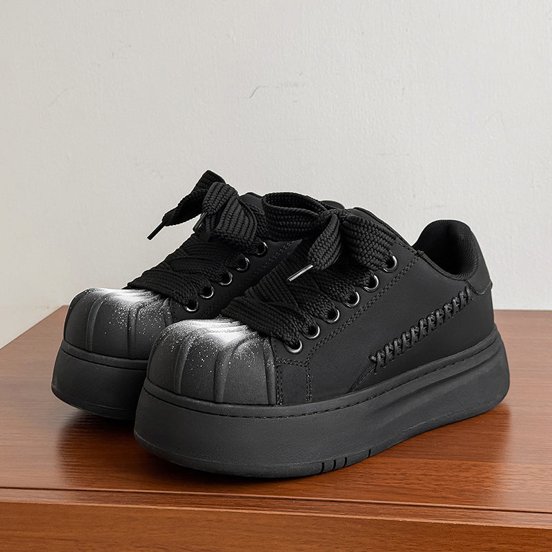 Women's & Men's Niche Shell Toe Big Platform Trendy Men's Sports Shoes