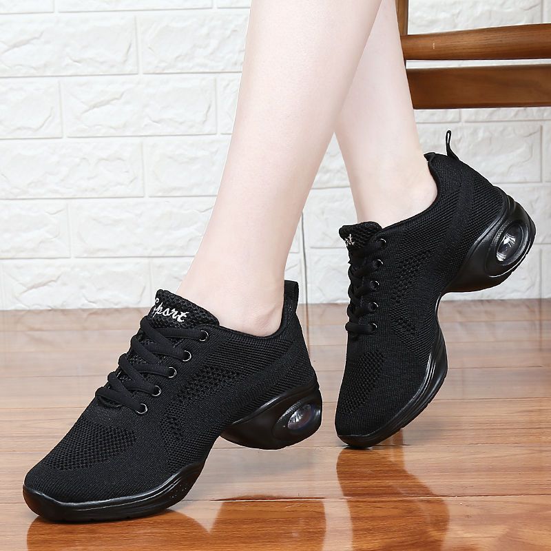 Women's Dance Square Sailor Soft Bottom Shock Absorption Dancing Fitness Women's Fashion Shoes