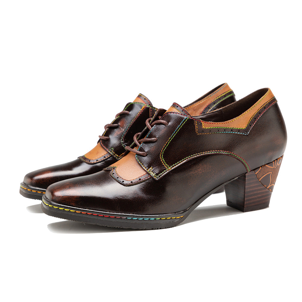 Fashion Women's Retro Ethnic Style High Women's Shoes