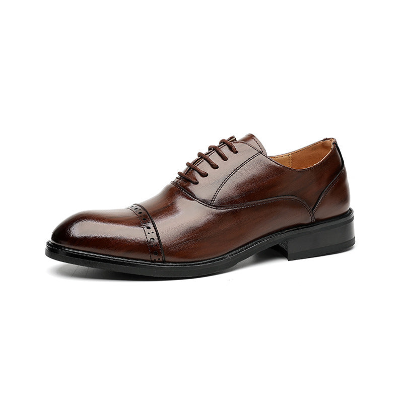 Men's Style Derby Three Joint Business Formal Wear Leather Shoes