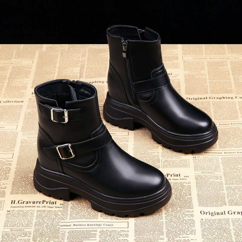 Women's Bottom Martin Not Tired Feet Genuine Chelsea Boots