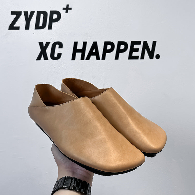 Minimalist Comfort Spring Soft Bottom Authentic Men's Casual Leather Shoes