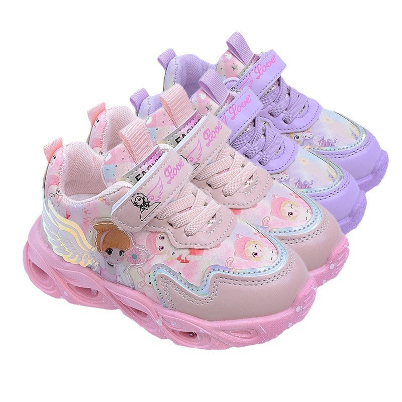 Elegant Graceful Surface Princess Little Fashion Kid's Sneakers