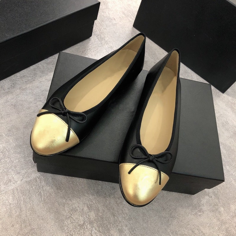 Women's Style Flat Pumps Low-cut Comfortable Round Women's Casual Shoes