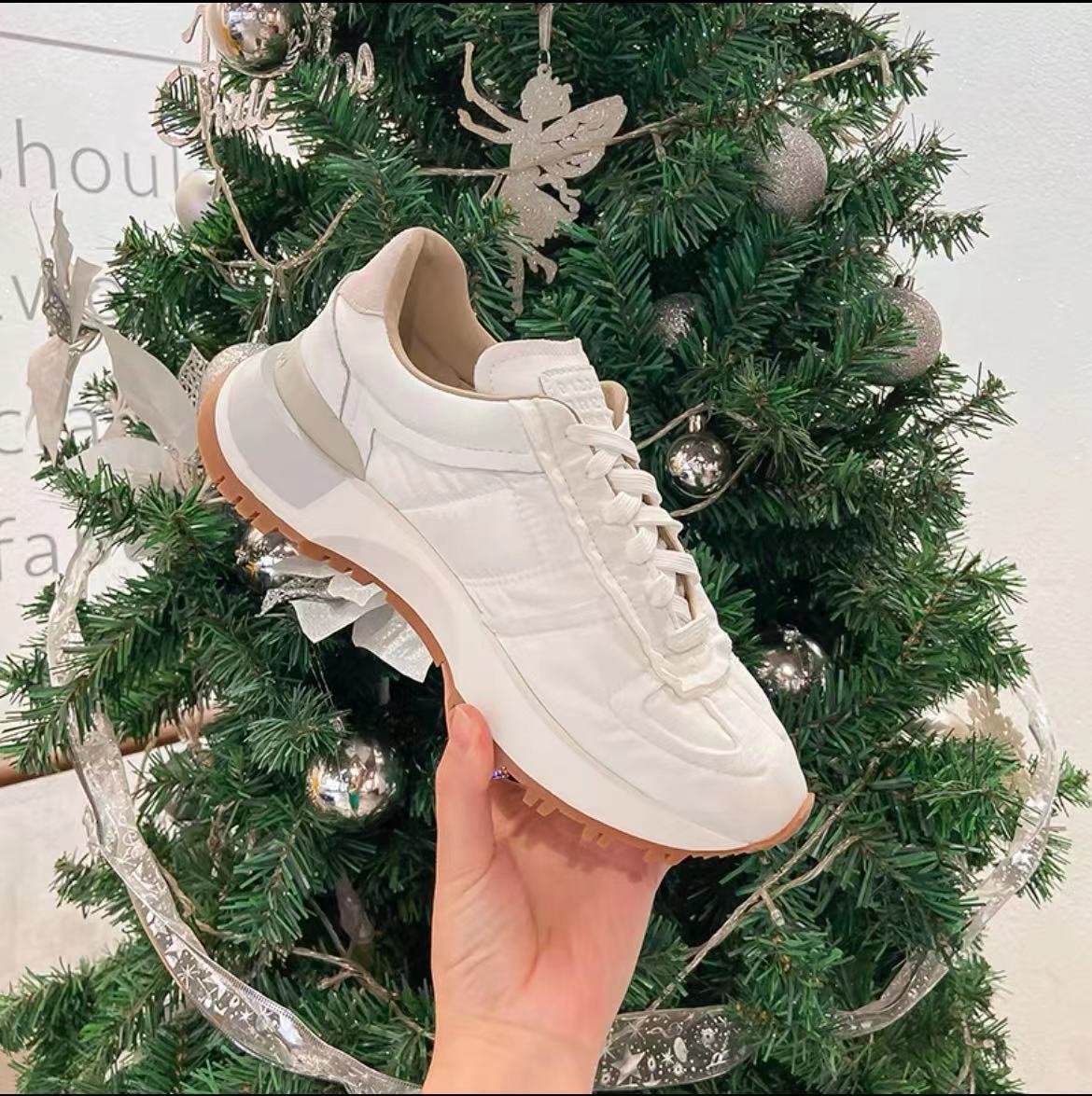 Women's & Men's Platform Dad Heightened Easy Wear White Breathable German Training Summer Women's Casual Shoes
