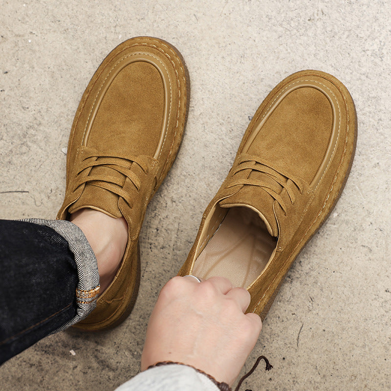 Men's Spring Matte Versatile Trend Retro British Men's Shoes