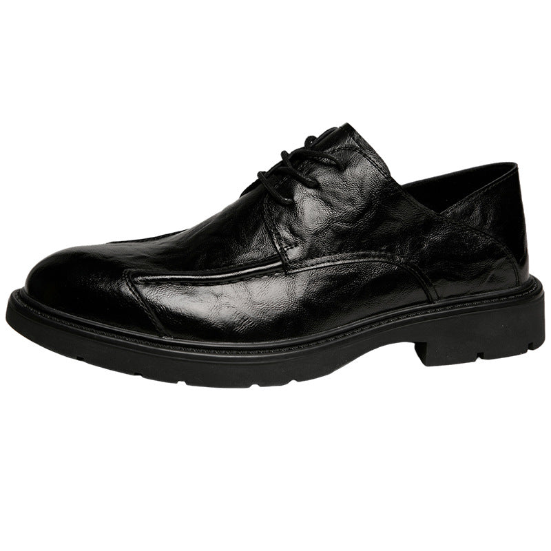 Men's Style Trendy Formal Height Increasing Insole Leather Shoes