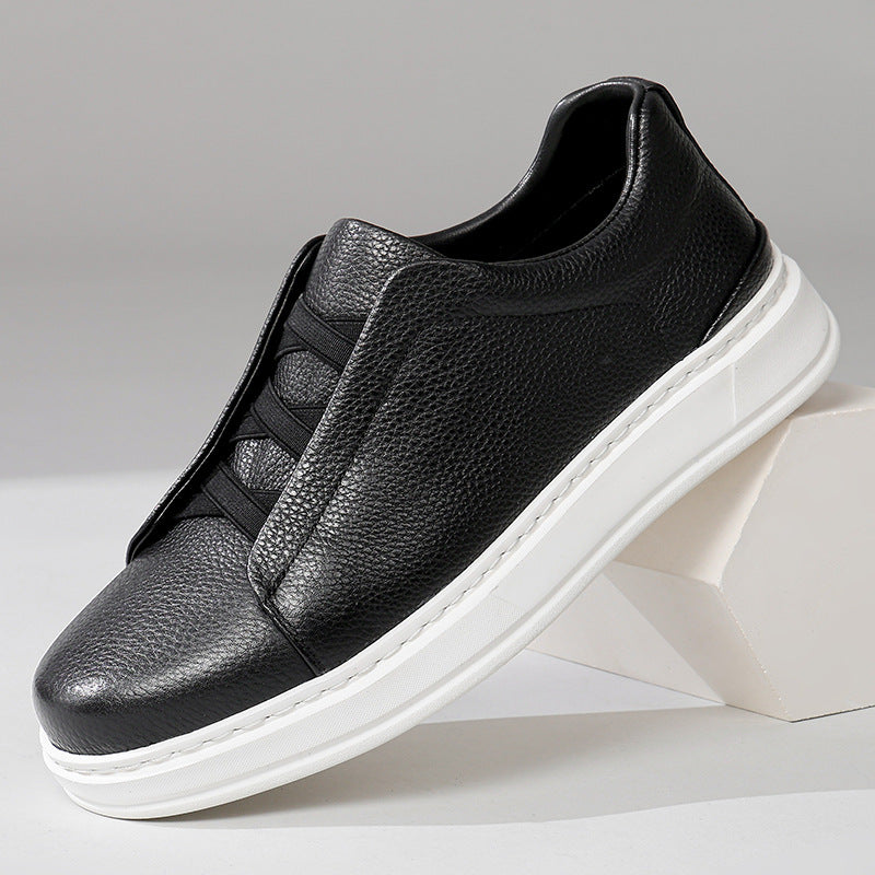 Men's Spring Genuine Slip-on Lofter Sports Versatile Men's Board Shoes