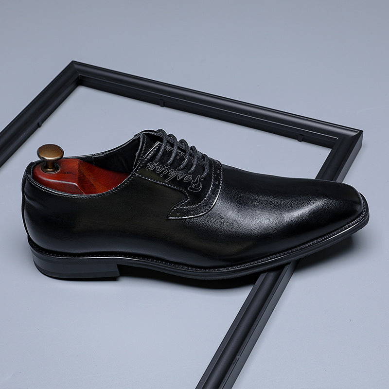 Men's British Style Formal Pointed Toe Wedding Men's Casual Shoes