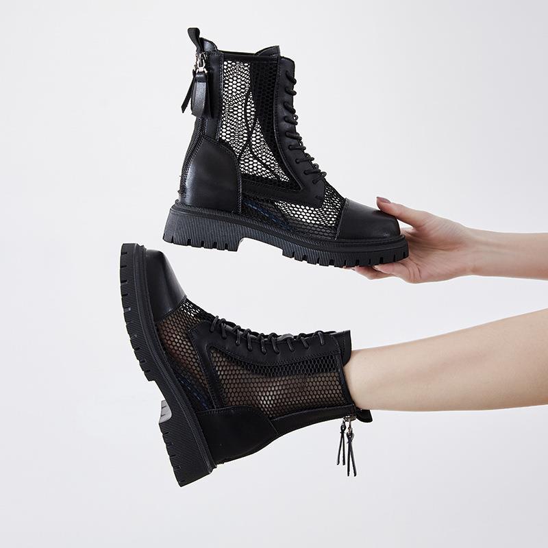 Women's Height Increasing Insole Summer Thin Breathable Ankle Boots