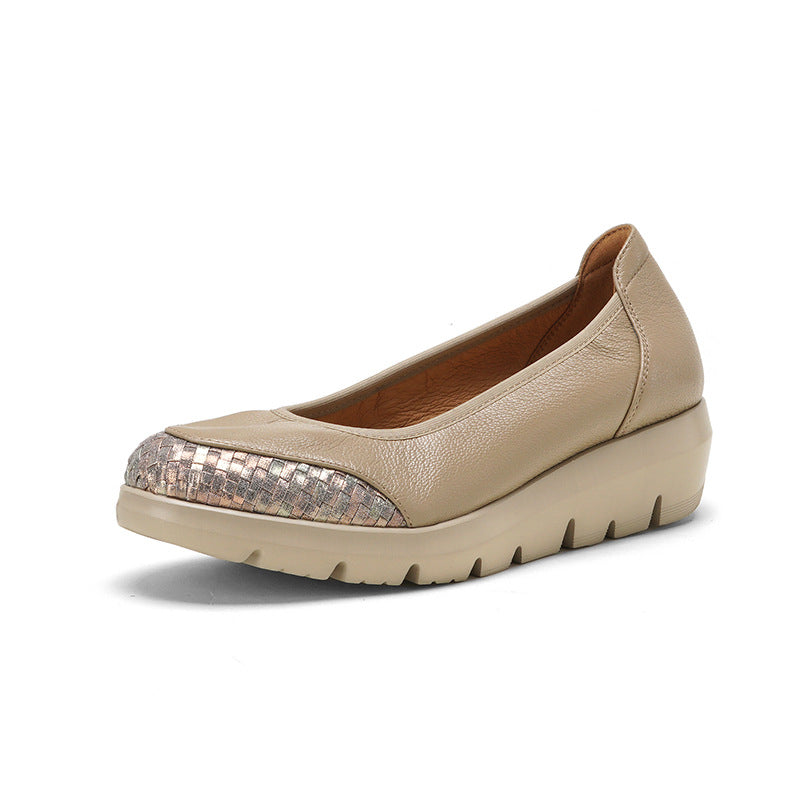 Autumn Low-cut Leisure Pumps Slip-on Style Soft Bottom Comfortable Women's Casual Shoes
