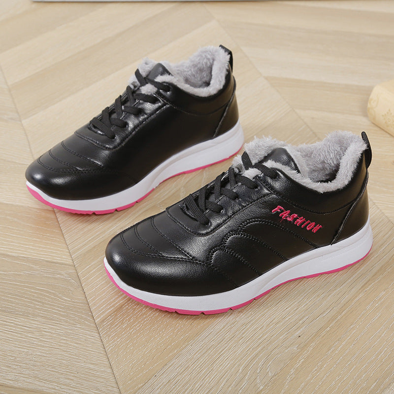 Thickening Thermal Cotton Winter Surface Waterproof Casual Shoes