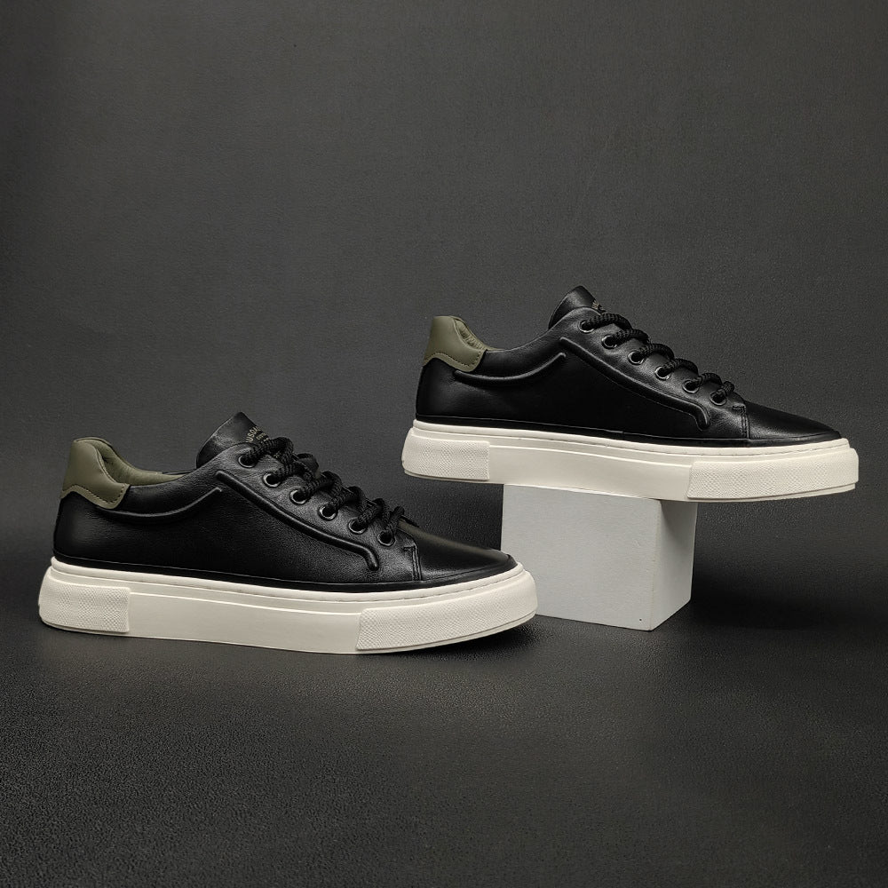 Men's Trendy Niche Autumn First Layer Cowhide Sneakers