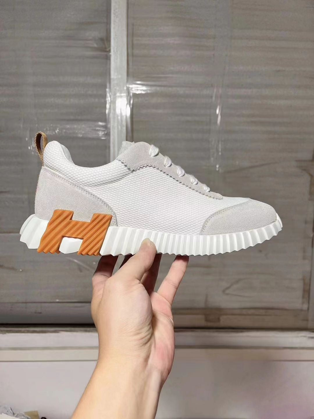 Low-cut Sports Frosted Stitching Mesh British Youth Casual Shoes