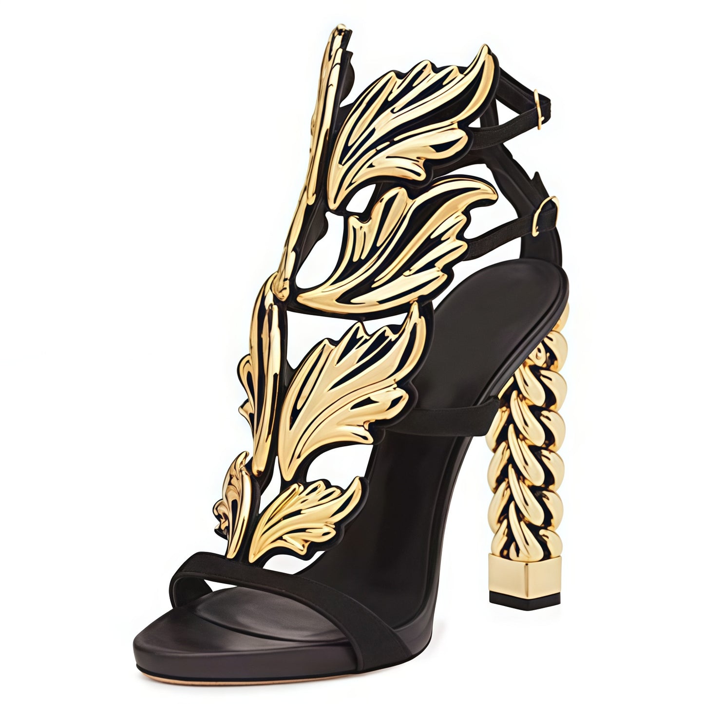 New Women's Runway Leaves Summer Roman Women's Fashion Shoes