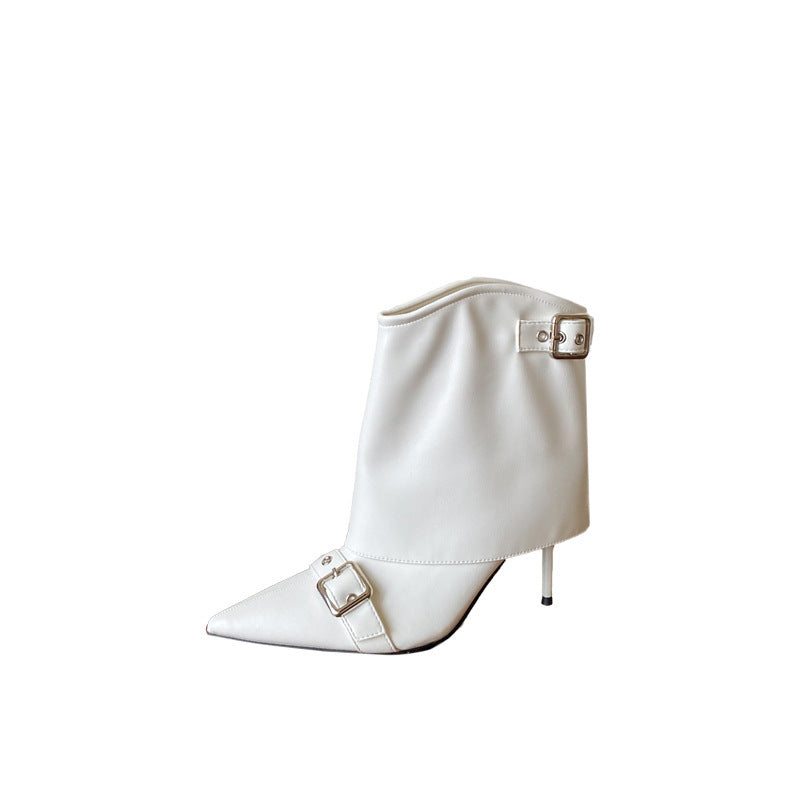 Women's Pointed Toe Stiletto Temperament Slimming French Fashion Sexy Heels