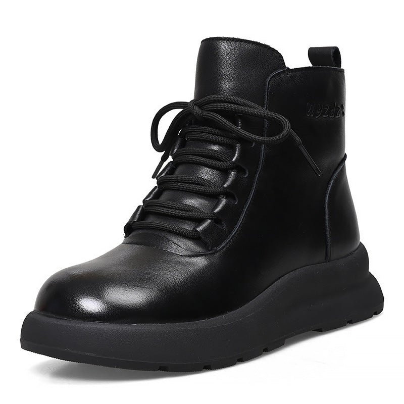 Integrated Short Thick Bottom Fleece-lined Warm First Boots