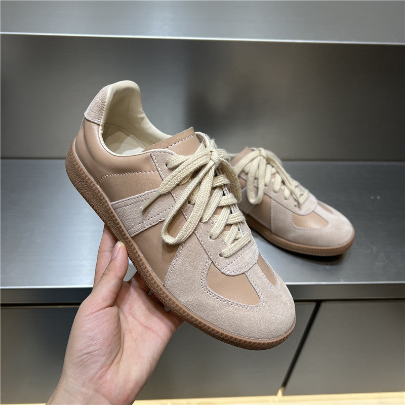 Women's Handmade Sier German Training Sports Flat Sneakers