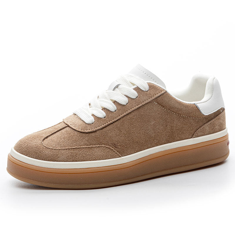 Women's Spring White Fashionable Genuine Preppy Style German Training Super Women's Casual Shoes