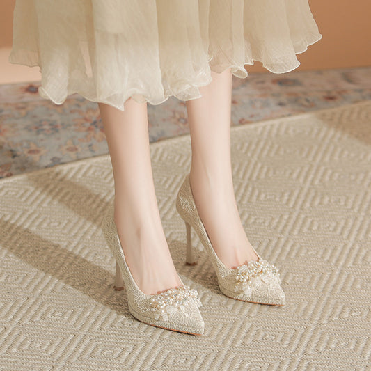 Women's Main Dress Two-way Low-cut Stiletto Not Women's Shoes