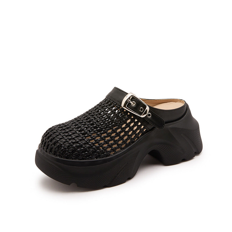 Women's Summer Closed Toe Fashion Thick Bottom Slippers