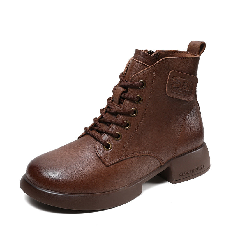 Women's Retro Authentic British Style Martin Small Boots