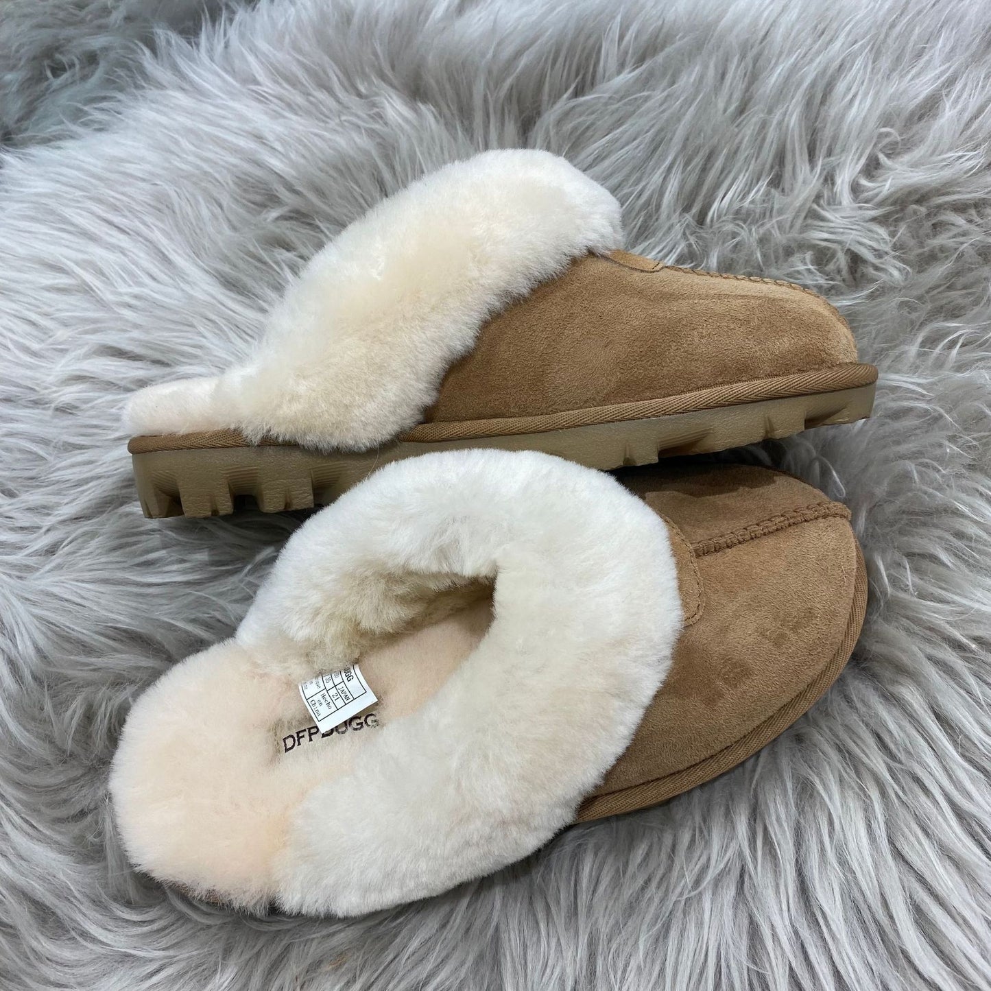 Women's Star Bag Head Sheep Fur Integrated Sandals